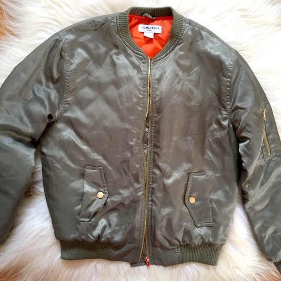 NEW Nasty Gal satin green bomber jacket - Picture 6 of 8